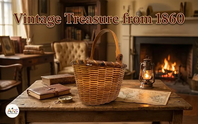 Vintage Treasure: Explore the Beauty of a Nantucket Lightship Basket from 1860