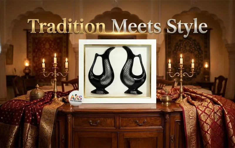 The Elegance of Tradition: Transform Your Table with a Bidriware Silver Inlay Jug Frame