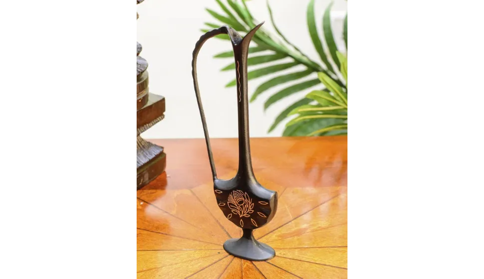 Bidri Craft Curio Antique Pure Royal Hand engraved Bottle