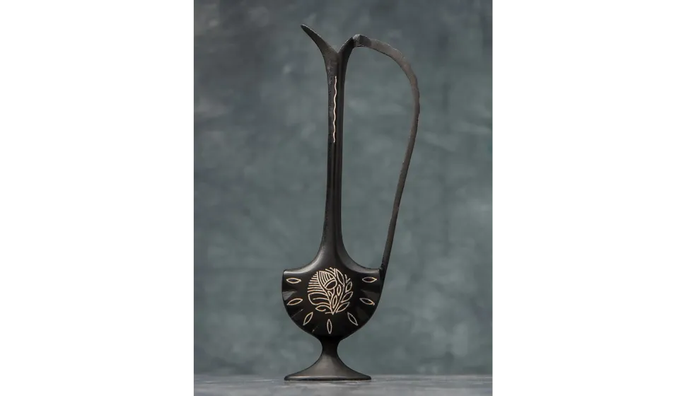 Bidri Craft Curio Antique Pure Royal Hand engraved Bottle